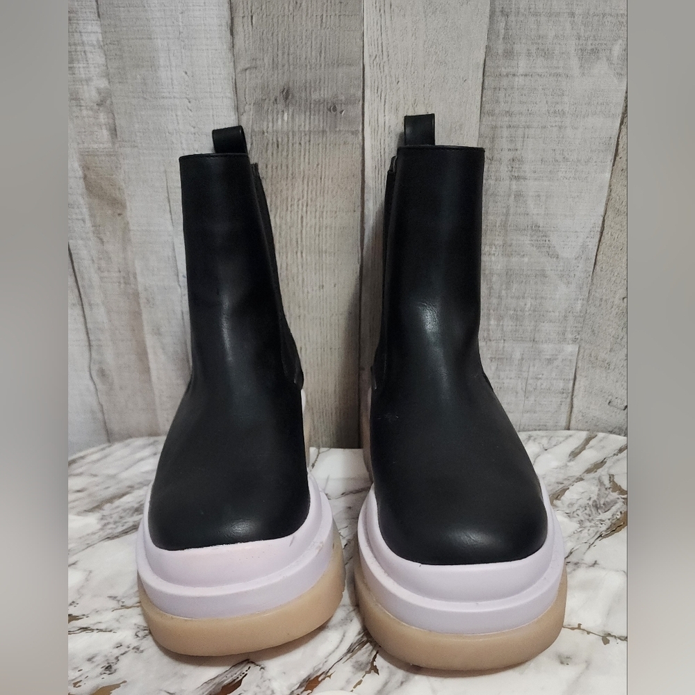 Call It Spring Black and White Platform Boots